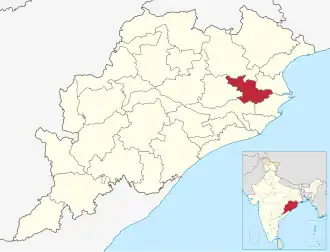 Localisation de District de Jajpurजाजपुर जिला