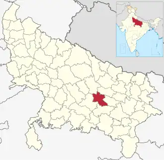 Localisation de District d'Amethiअमेठी जिला
