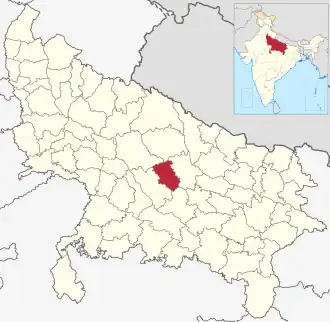 Localisation de District de Lucknowलखनऊ ज़िला