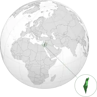 Description de l'image Israel (orthographic projection) with occupied territories.svg.
