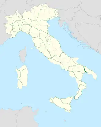 Itinéraire de la route européenne 843