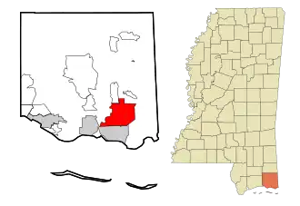 Localisation de Moss Point