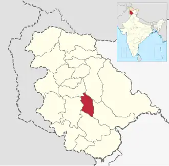 Localisation de District de Rambanضلع رامبن