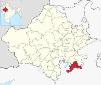 Localisation de District de Jhalawar