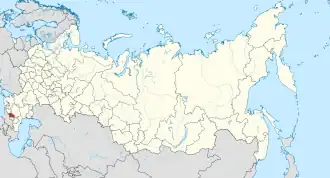 Localisation de République de Kabardino-Balkarie