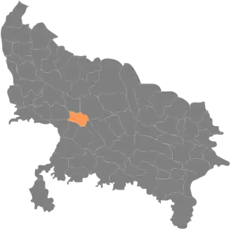Localisation de District de Kannauj  कन्नौज जिला
