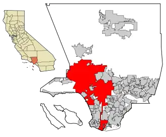 Localisation de Los Angeles