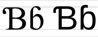 Image illustrative de l’article Ɓ