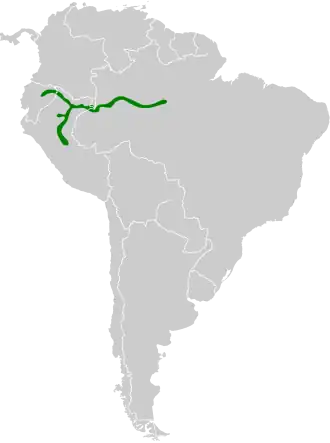Description de l'image Leucippus chlorocercus map.svg.