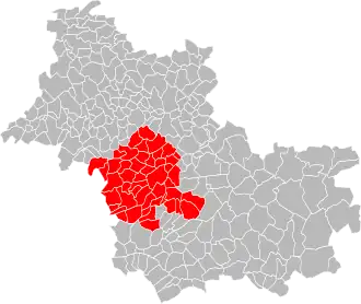 Localisation de Communauté d'agglomération de Blois « Agglopolys »