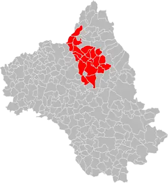 Localisation de Communauté de communes Comtal Lot et Truyère