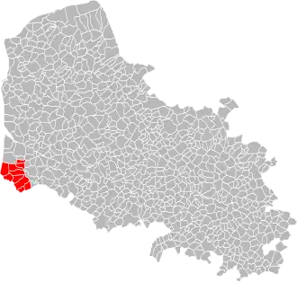 Localisation de Communauté de communesOpale Sud