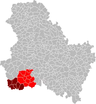Localisation de Communauté de communes Portes de Puisaye Forterre