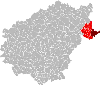 Localisation de Communauté de communesVal et plateaux bortois
