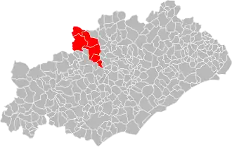 Localisation de Communauté de communes d'Avène, Orb et Gravezon