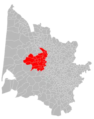 Localisation de Bordeaux Métropole