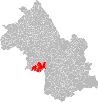 Localisation de Communauté de communes de la Bourne à l'Isère