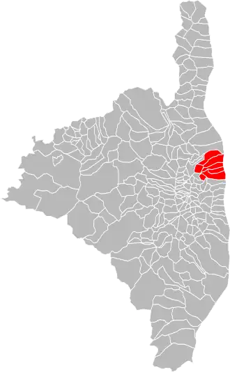 Localisation de Communauté de communes de la Casinca