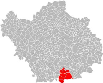 Localisation de Communauté de communes de la Région des Riceys