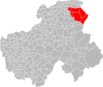Localisation de Communauté de communes de la vallée d'Abondance