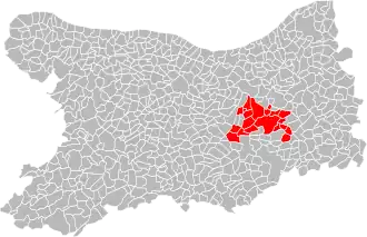 Localisation de Communauté de communes de la Vallée d'Auge