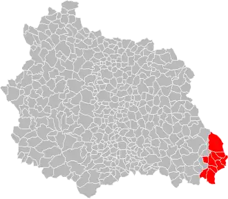 Localisation de Communauté de communes de la Vallée de l'Ance