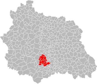 Localisation de Communauté de communes des Puys et Couzes