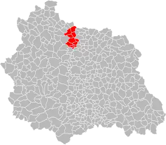 Localisation de Communauté de communes des Côtes de Combrailles