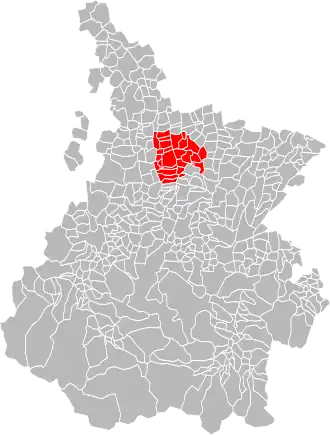 Localisation de Communauté de communes des Coteaux de Pouyastruc