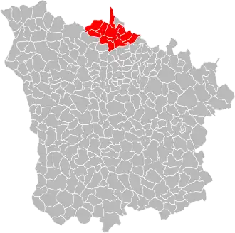 Localisation de Communauté de communes des Vaux d'Yonne