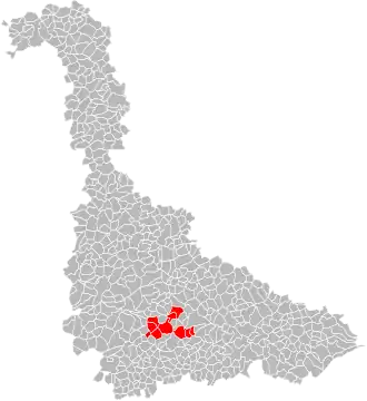 Localisation de Communauté de communesdu Saintois au Vermois