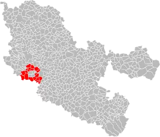Localisation de Communauté de communes du Vernois