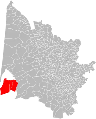 Localisation de Communauté d'agglomération du Bassin d'Arcachon Sud