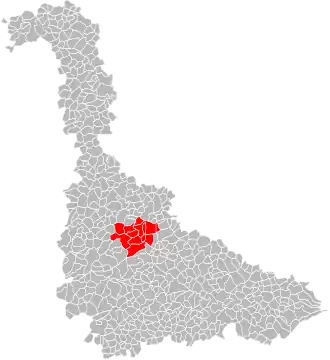 Localisation de Communauté de communesdu Bassin de Pompey
