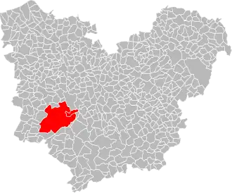 Localisation de Communauté de communes du Canton de Beaumesnil