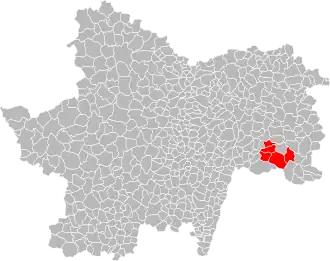 Localisation de Communauté de communes du canton de Montpont-en-Bresse