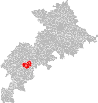 Localisation de Communauté de communes du canton de Saint-Martory