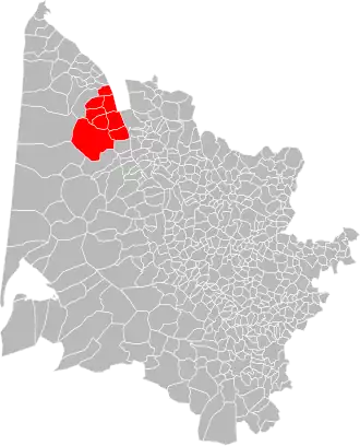 Localisation de Communauté de communes du Centre Médoc