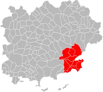 Localisation de Communauté de communes du golfe de Saint-Tropez