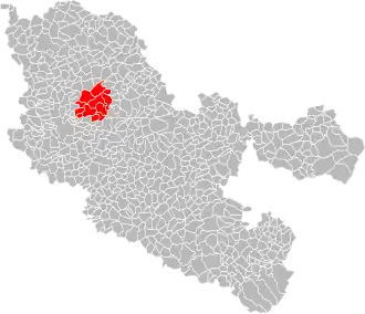 Localisation de Communauté de communes du Haut-Chemin