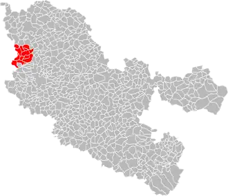 Localisation de Communauté de communes du Pays Orne-Moselle