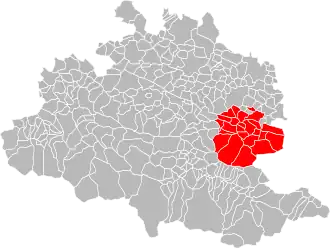 Localisation de Communauté de communesdu Pays d'Olmes