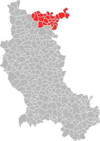 Localisation de Charlieu-Belmont Communauté