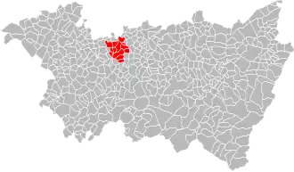 Localisation de Communauté de communes du Pays de Mirecourt