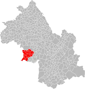 Localisation de Communauté de communes du Pays de Saint-Marcellin