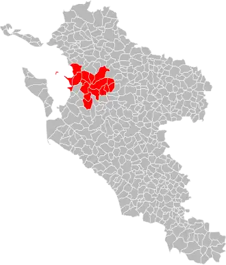 Localisation de Communauté d'agglomération du Pays Rochefortais