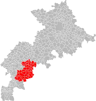 Localisation de Communauté de communes Cagire Garonne Salat