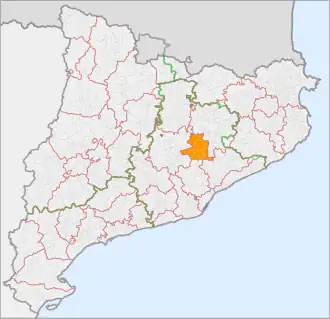 Localisation de Moianès