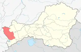 Localisation de Kojuun du Baï-Taïga