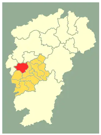 Localisation de Ānfú Xiàn